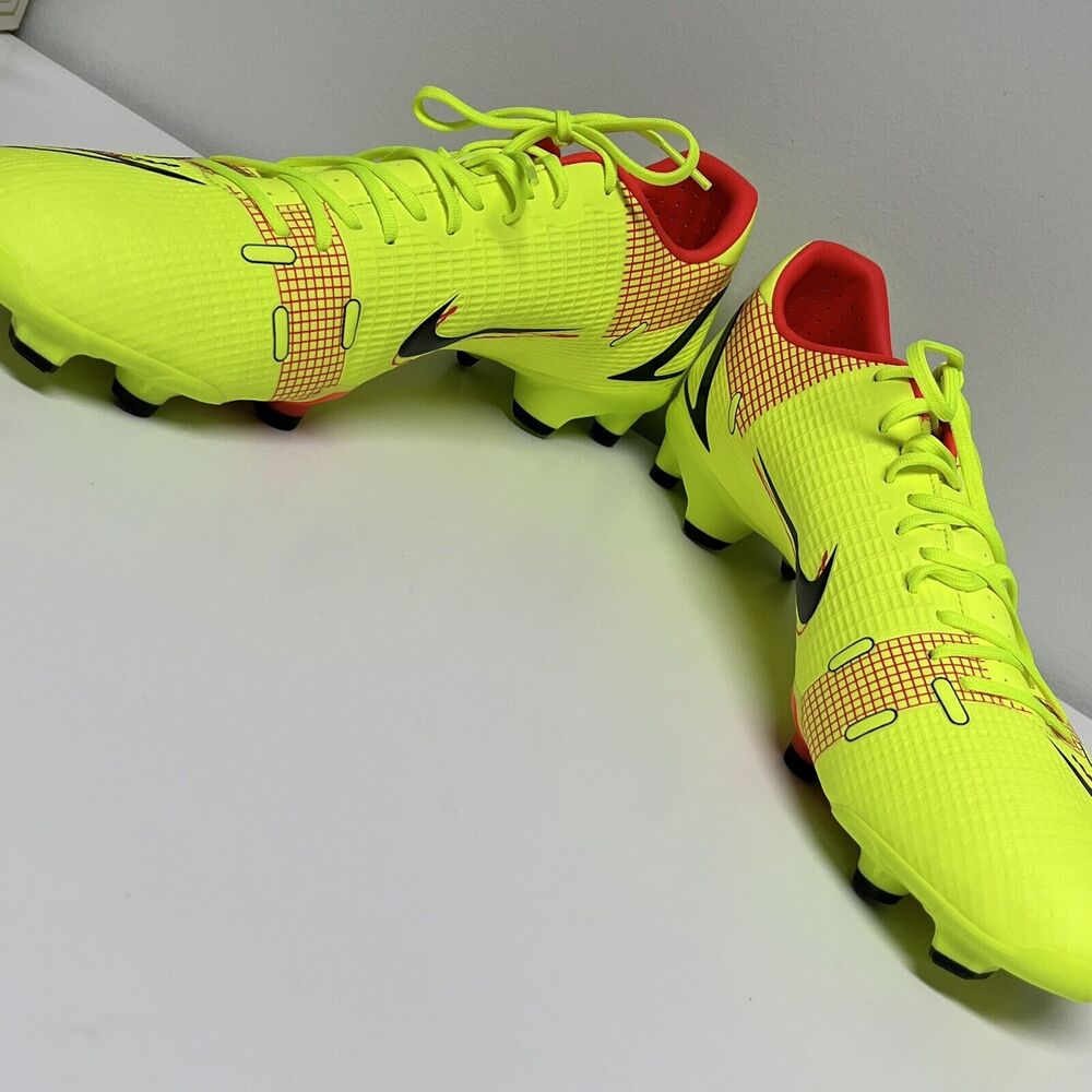 NEW Nike Mercurial Vapor 14 Academy FG MG Volt Soccer Cleats CU5691-760 Mens 11 - Picture 4 of 7